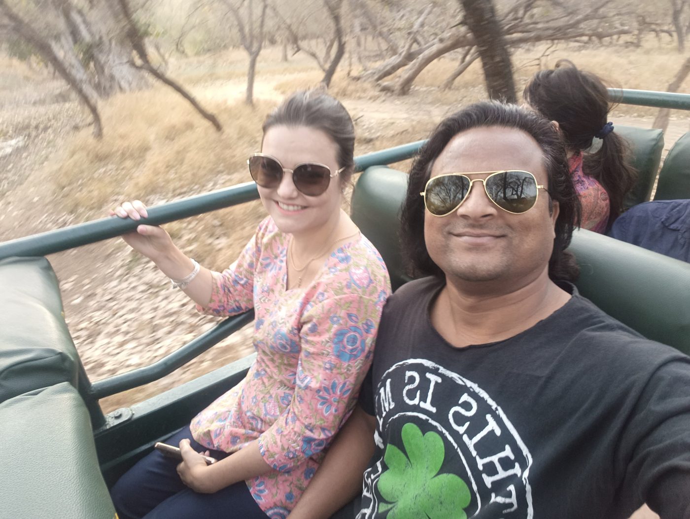 Guests on a safari canter in Ranthambore National Park